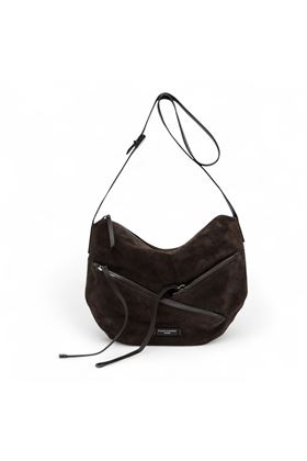 Borsa donna in camoscio colore moka. GIANNI CHIARINI | 11510-MOKA